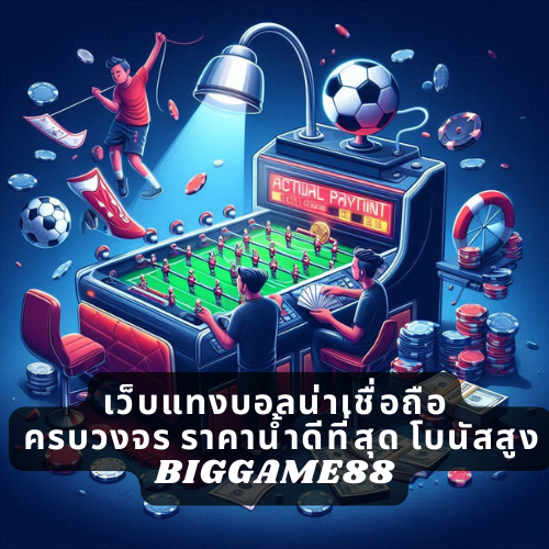 เว็บแทงบอลน่าเชื่อถือ ครบวงจร ราคาน้ำดีที่สุด โบนัสสูง BIGGAME88